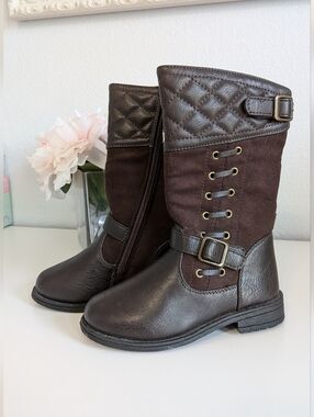 New With Tags Size 9 Rachel Lauralyn Zip Up Brown Riding Boots